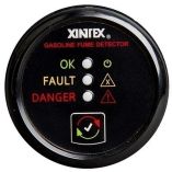 Xintex Gasoline Fume Detector Alarm WPlastic Sensor Black Bezel Display-small image